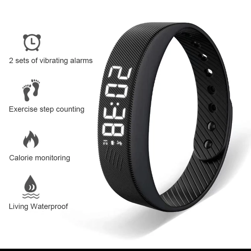 

Smart Watch Sports Bracelet Smart Bracelet With Vibrating Alarm Clock Running Step Counting Bracelet for Male and Female Student