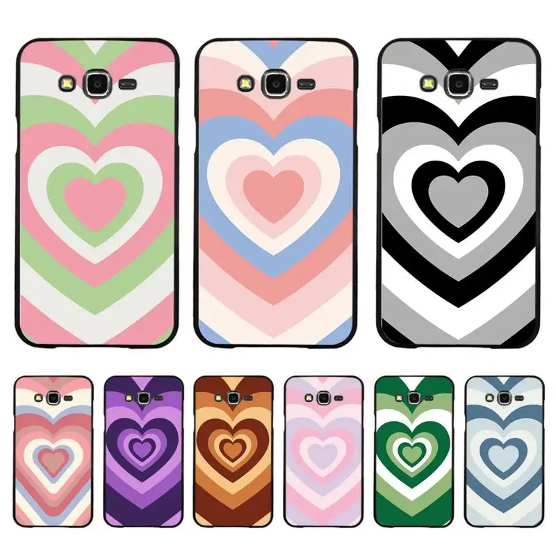 

Fashion Latte Love Coffee Heart Phone Case for Samsung J 2 3 4 5 6 7 8 prime plus 2018 2017 2016 core