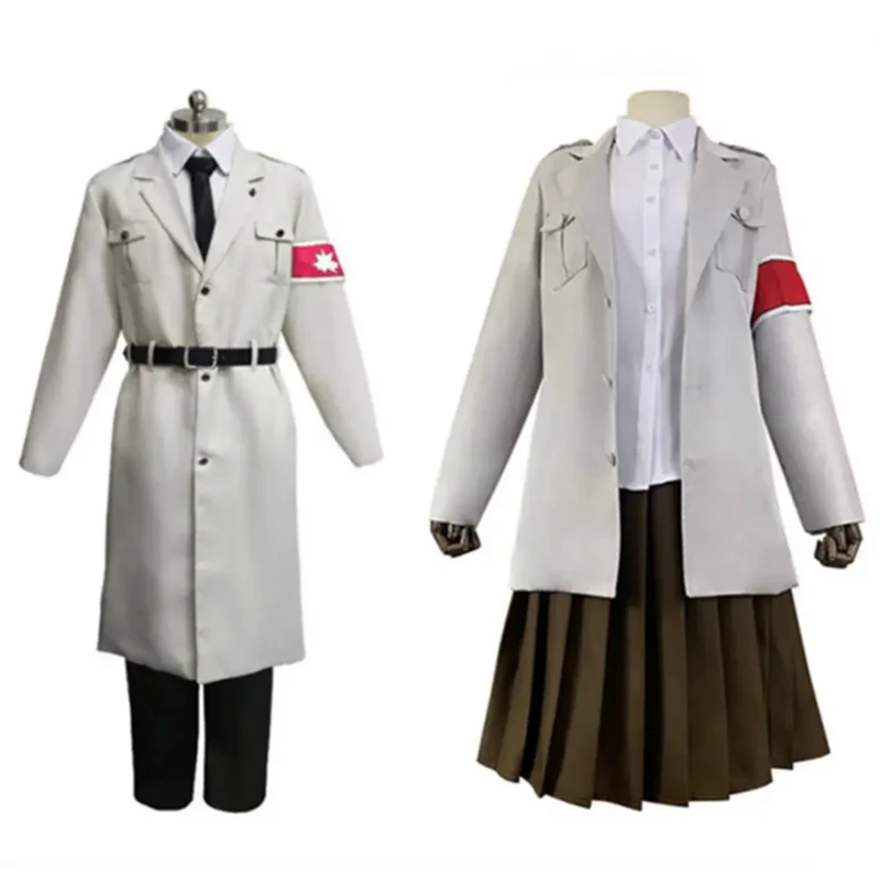 

2023 New CosDaddy Attack Titan Pieck Cosplay Costume Outfit Adult Shirt Coat Suits Magath Halloween Carnival Costume