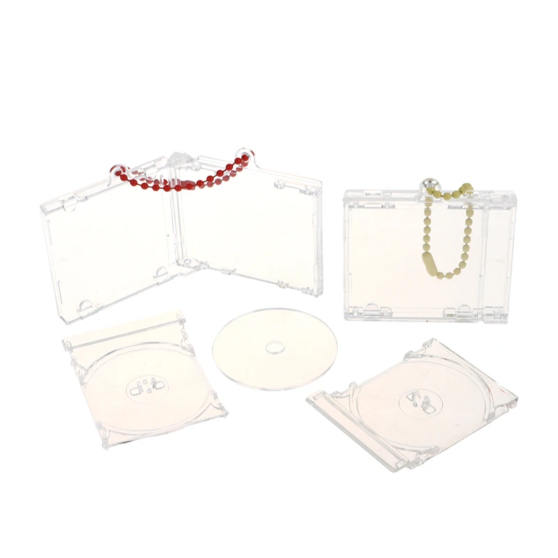 Прозрачная пластиковая пустая коробка для компакт-дисков акриловый брелок