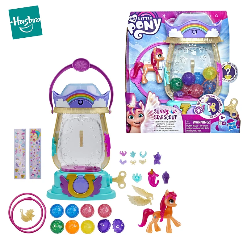 

Hasbro My Little Pony New Generation Sparkle Reveal Lantern Sunny Starscout Anime Figure Light Up Kids Toys for Children Gift