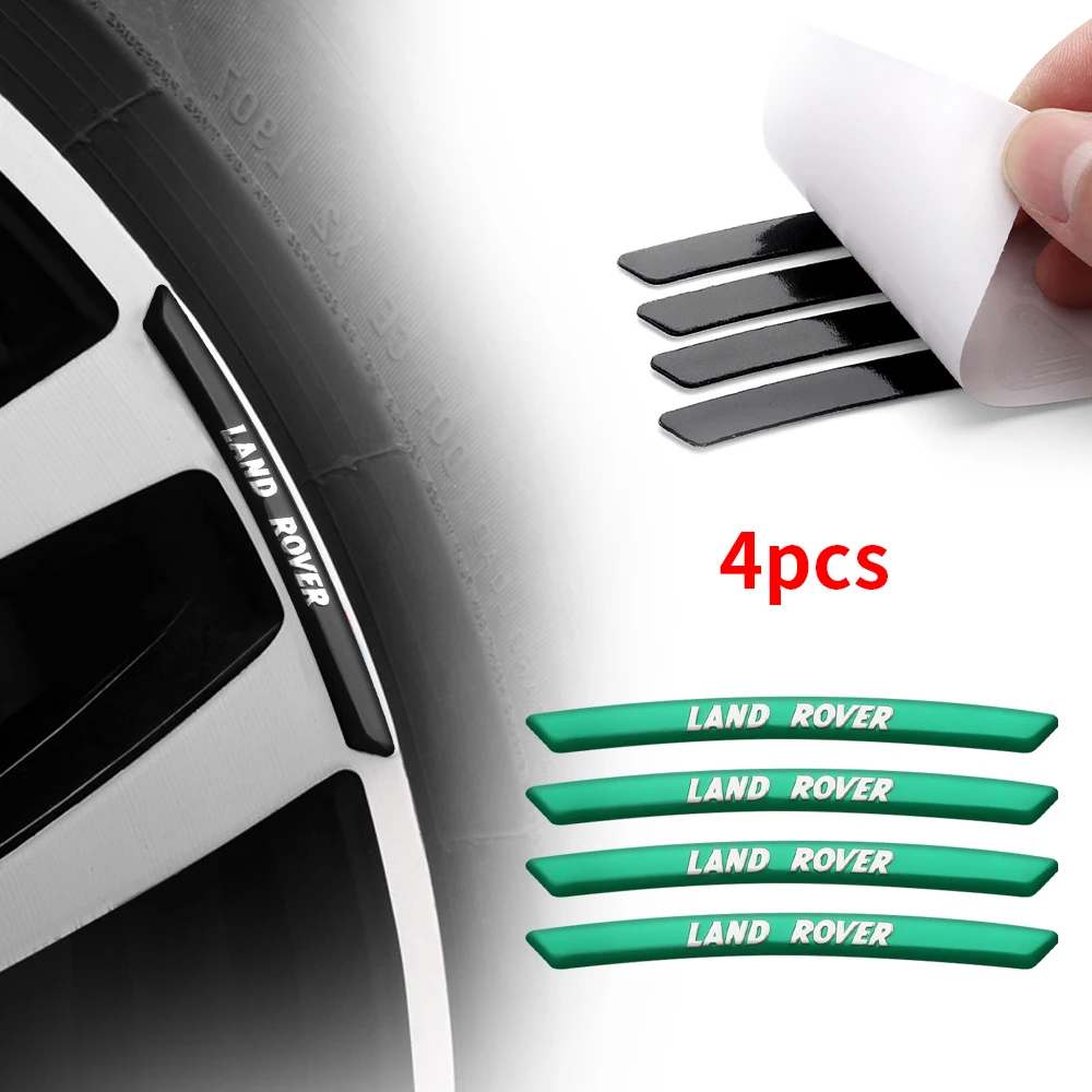 4 шт. алюминиевый автомобильный значок обод колеса наклейки для Landrover SVR Discovery Velar