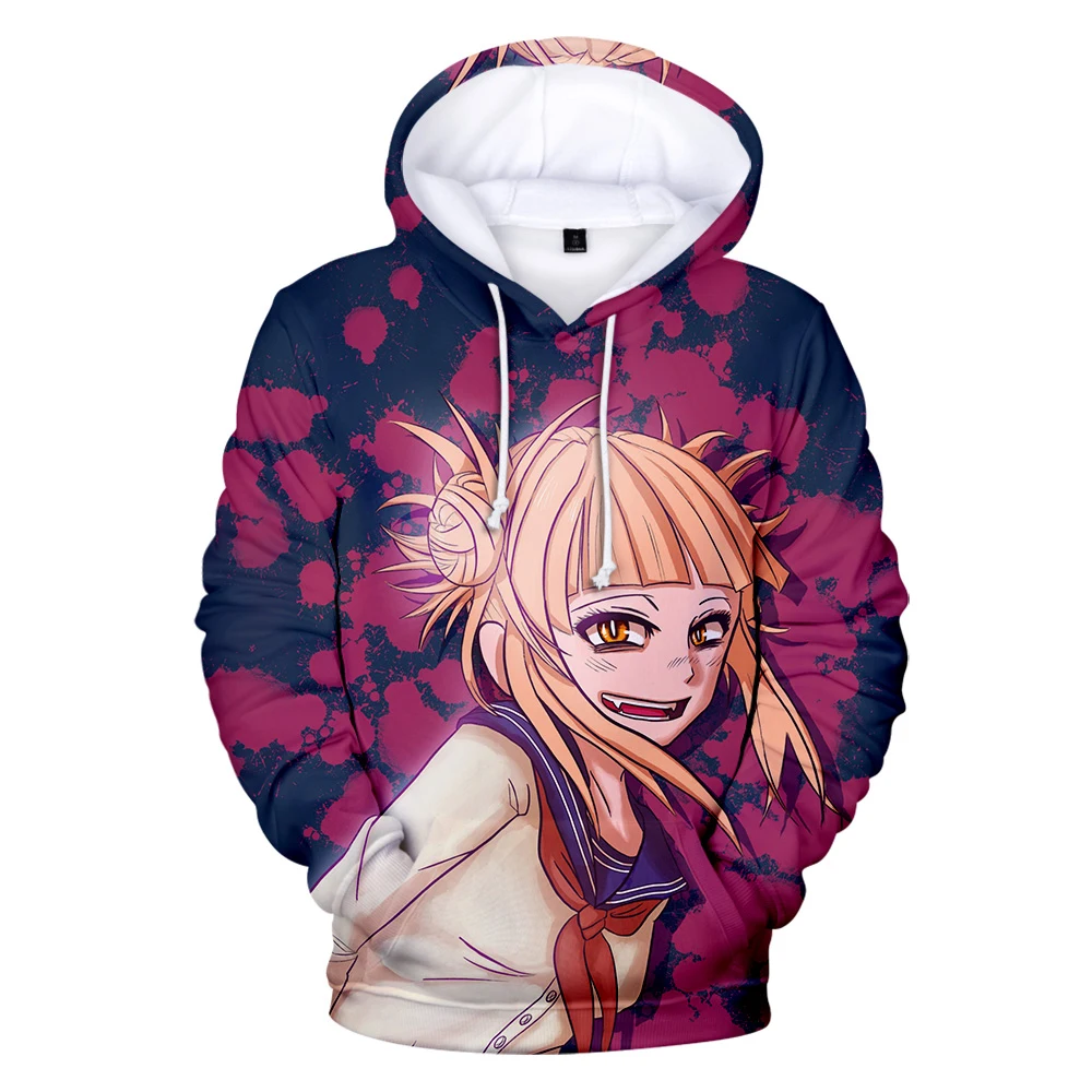 

Men Women Hoodie Autumn Winter Himiko Toga 3D Hoodies Boy WoBoy High Quality Anime Himiko Toga Cosplay Hoodies Boy Girl Kids Clo