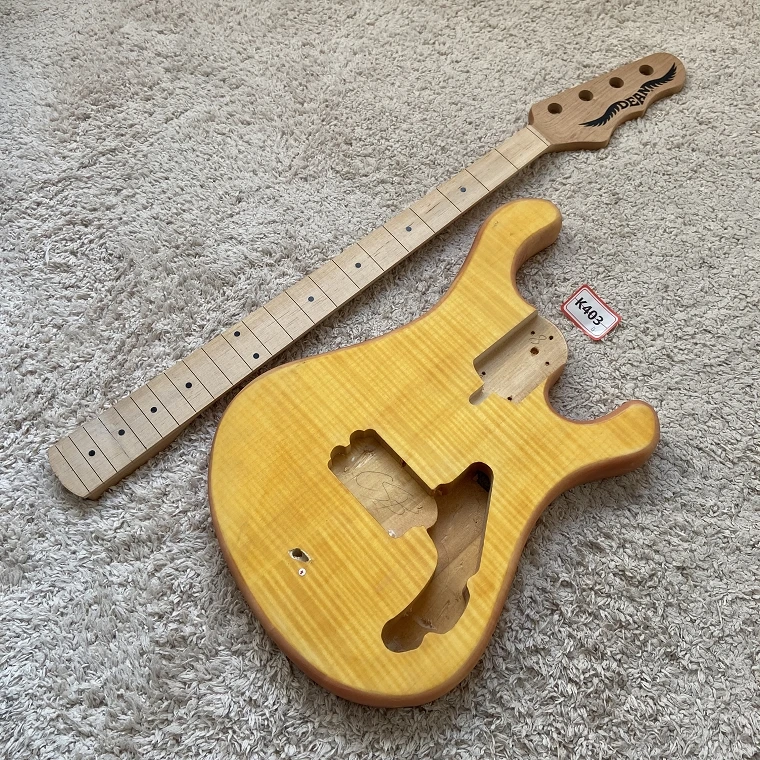 

Сделай Сам (не новый) D 4 струны электрическая бас-гитара Тигр/Огненный клен Верхняя деталь скидка Бесплатная доставка K403