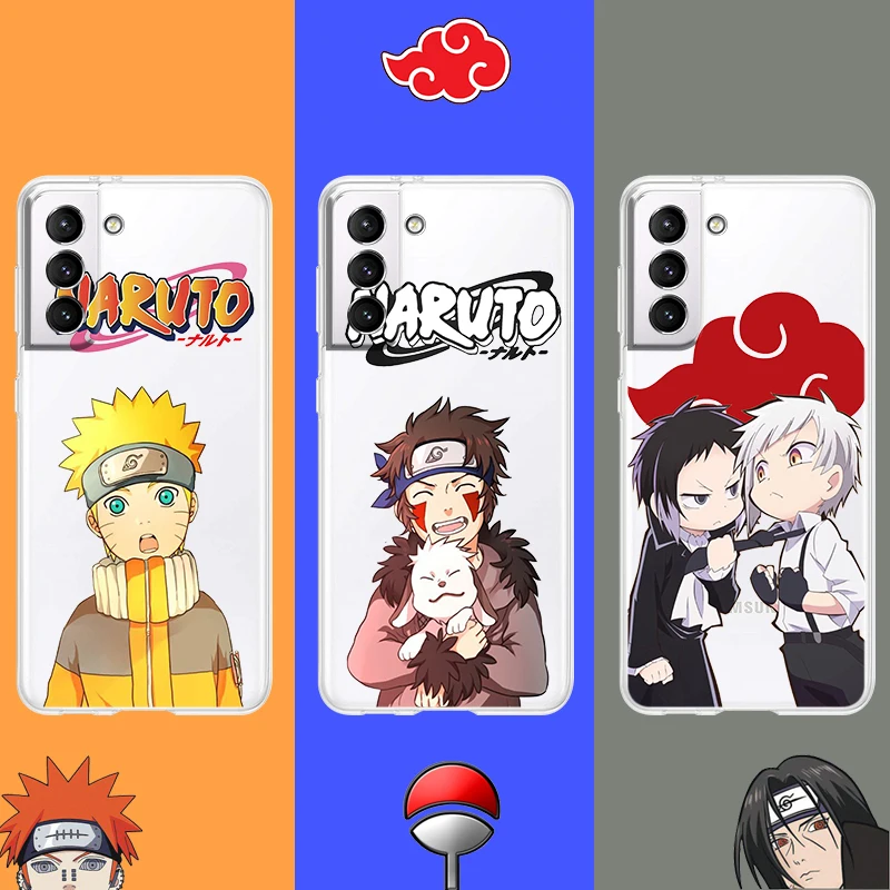 

Hot Cool NARUTO Boy For Samsung Galaxy S22 S21 S20 Ultra Plus Pro S10 S9 S8 S7 4G 5G Soft Transparent Phone Case Funda Cover