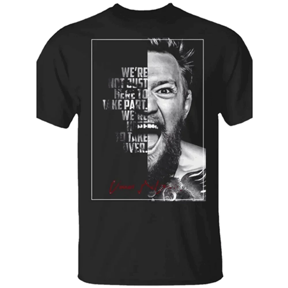 Мужские футболки Conor McGregor Ultimate Chemplon Limited Light роскошная модная черная футболка из