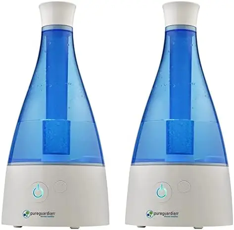 

Pure Guardian H940 Ultrasonic Cool Mist Humidifier, 30 Hrs. Run Time, 0.5 Gal. Tank Capacity, 350 Sq. Ft. Coverage, Small Rooms,