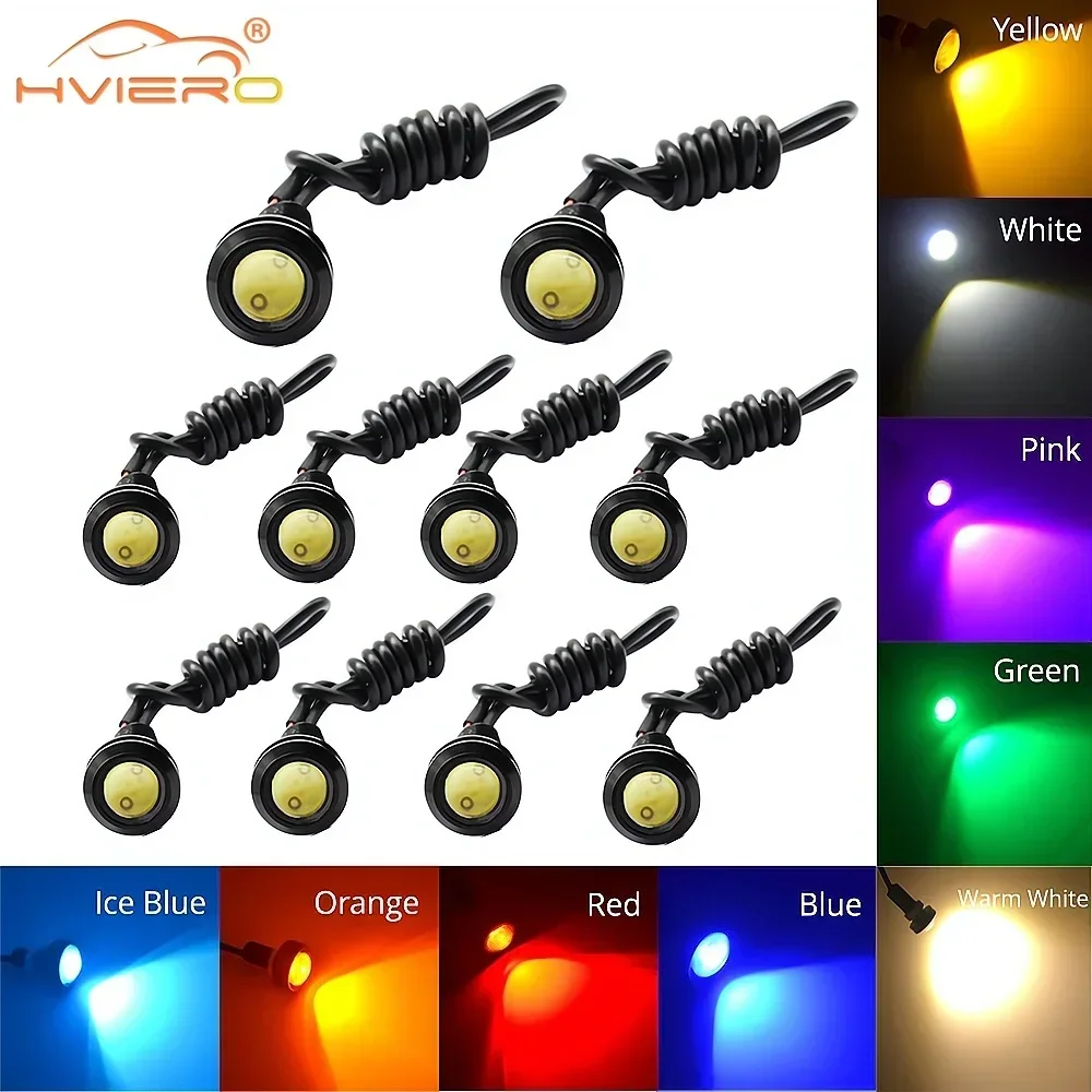 10X Белый Красный Синий 23 мм Eagle Eye Дневные ходовые огни Drl Резервный автомобильный