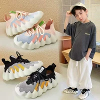 2022 toddler girl mesh sneakers childrens coconut new breathable boys sports woven casual shoes chunky sneakers kids