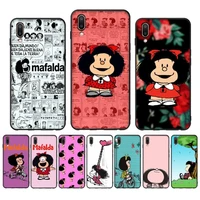 mafalda phone case for samsung a51 a30s a52 a71 a12 for huawei honor 10i for oppo vivo y11 cover