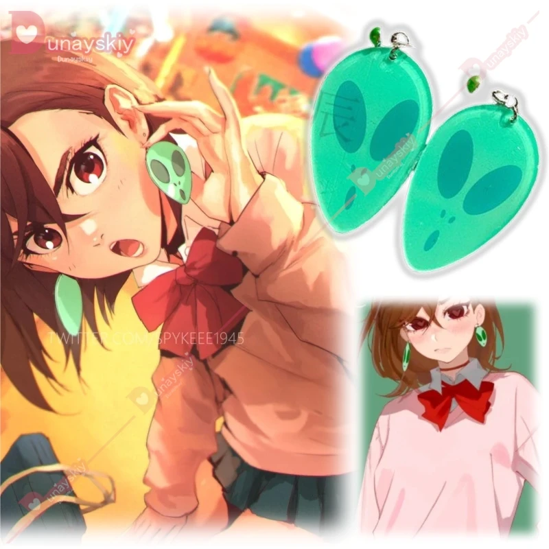 Momo Ayase зажимы для ушей аниме Dandadan косплей женские аксессуары косплея серьги на