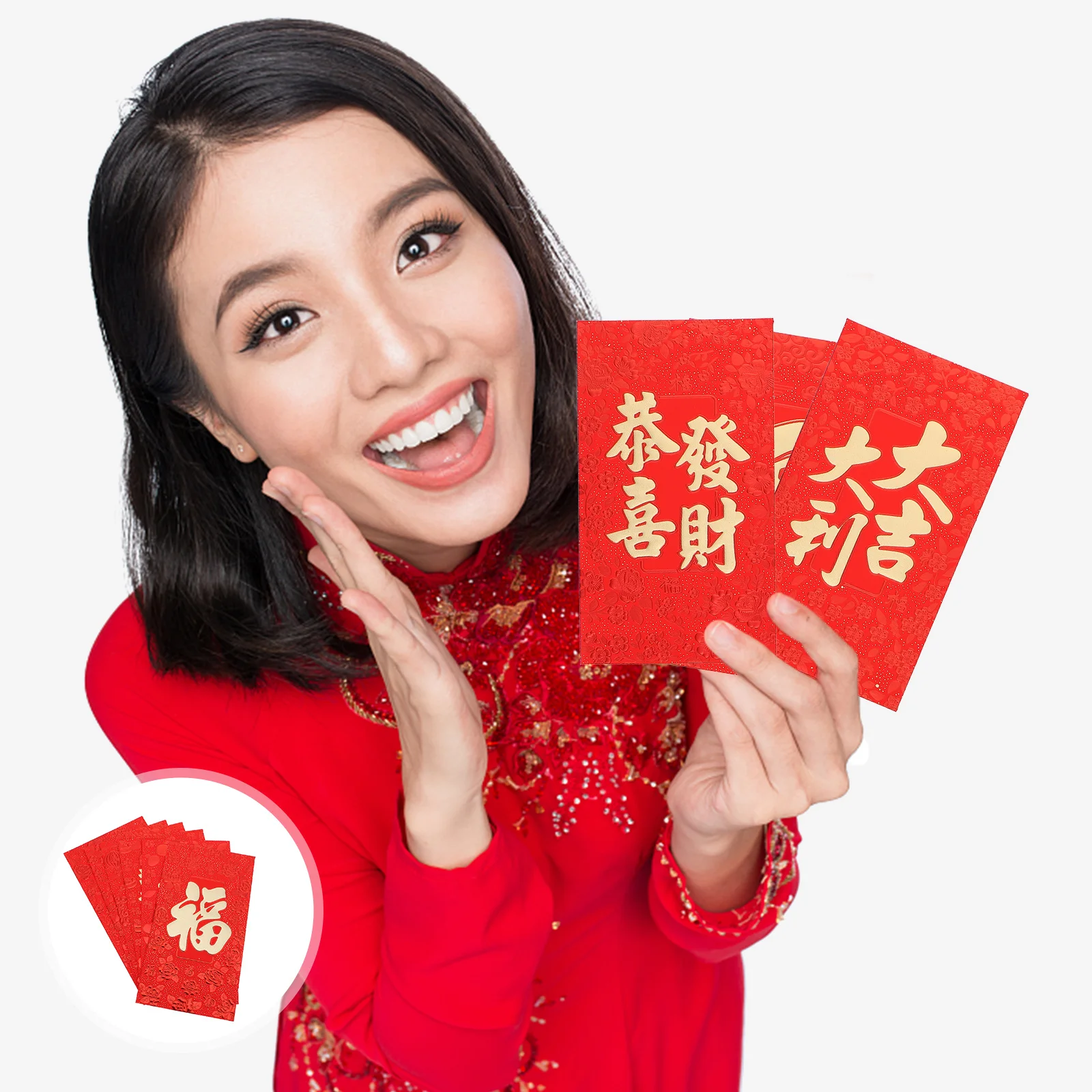 

30pcs Chic New Year Envelopes Unique Chinese Theme Festival Red Pockets