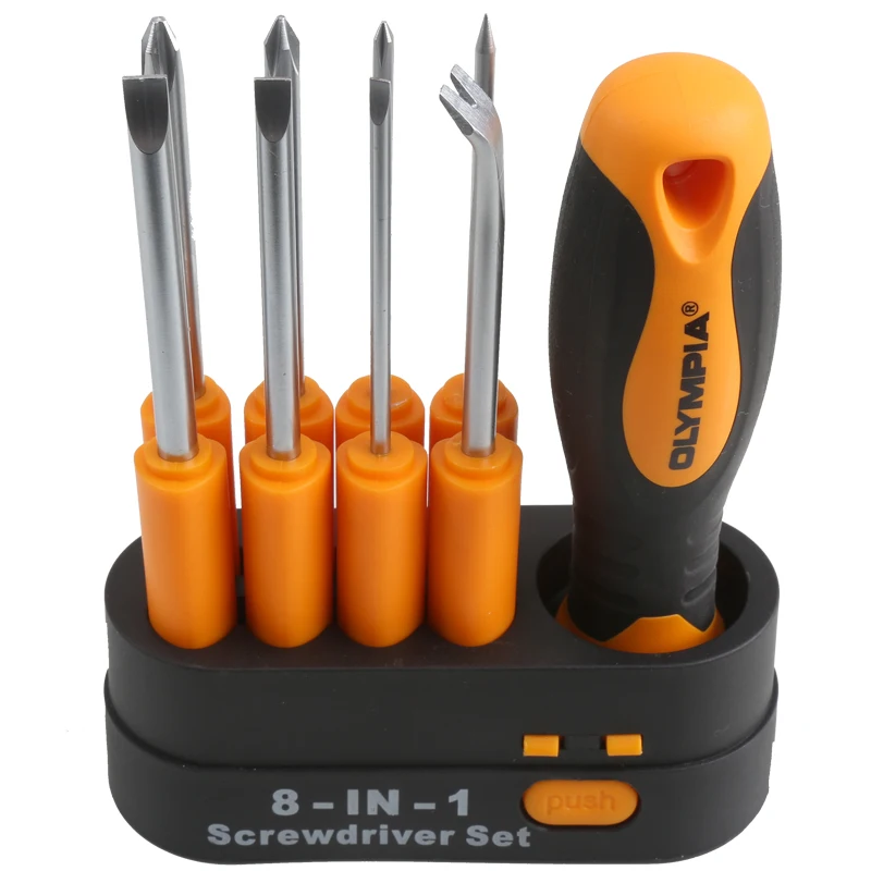 

10-Pcs Magnetic Screwdriver Set With Plastic Racking and Socket Set Multi Hand Tools Precision Screwdrivers Kit For Home Repair