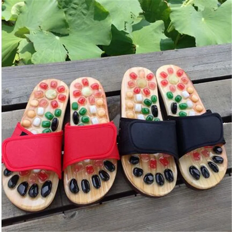 

Massage Shoes Mens Slides Cobblestone Accupressure Foot Indoor Chinese Medicine Pedicure Acupoint Healthcare Flat Slippers