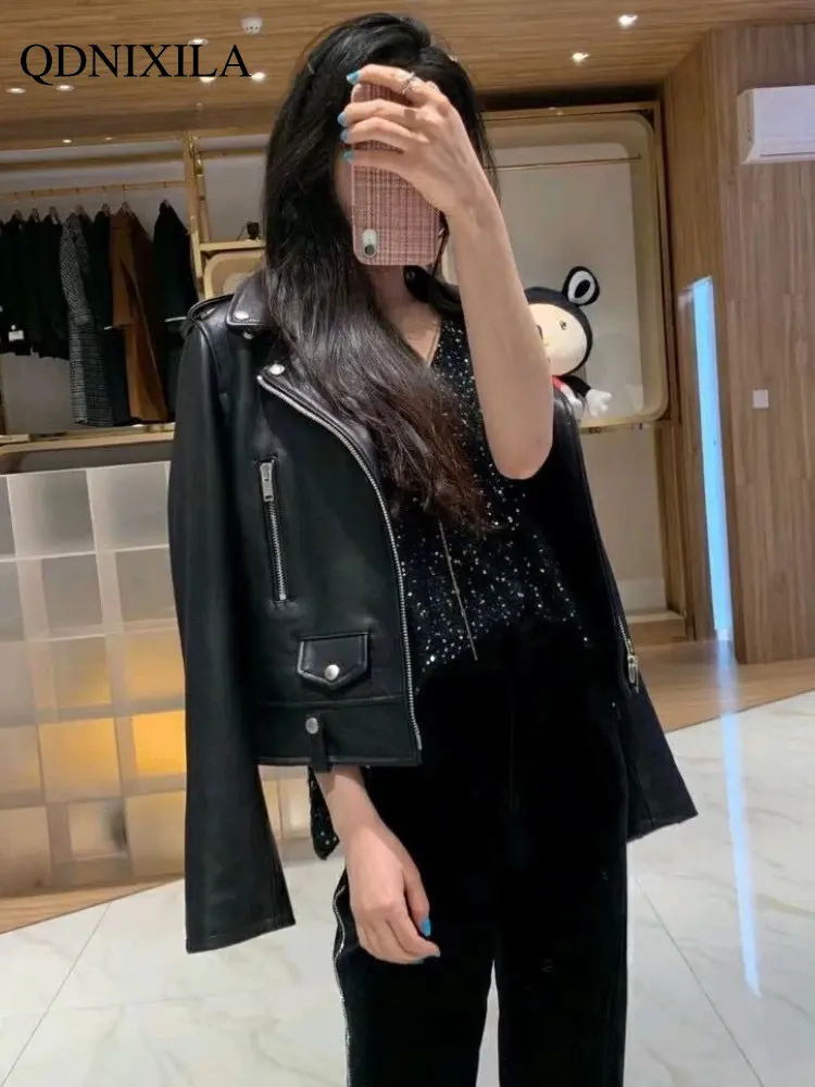 Leather Jackets for Women 2022  Autumn And Winter Korean Version Short Slim Coats Ladies Motorcycle Leather Jacket Special Offer enlarge
