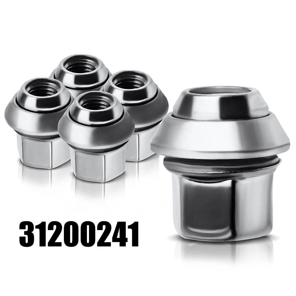 

Silver Chrome Wheel Nuts Car Accessories For Ford Focus For Volvo Metal Plug-and-play C30/C70 II/ S40 II/V40/V50