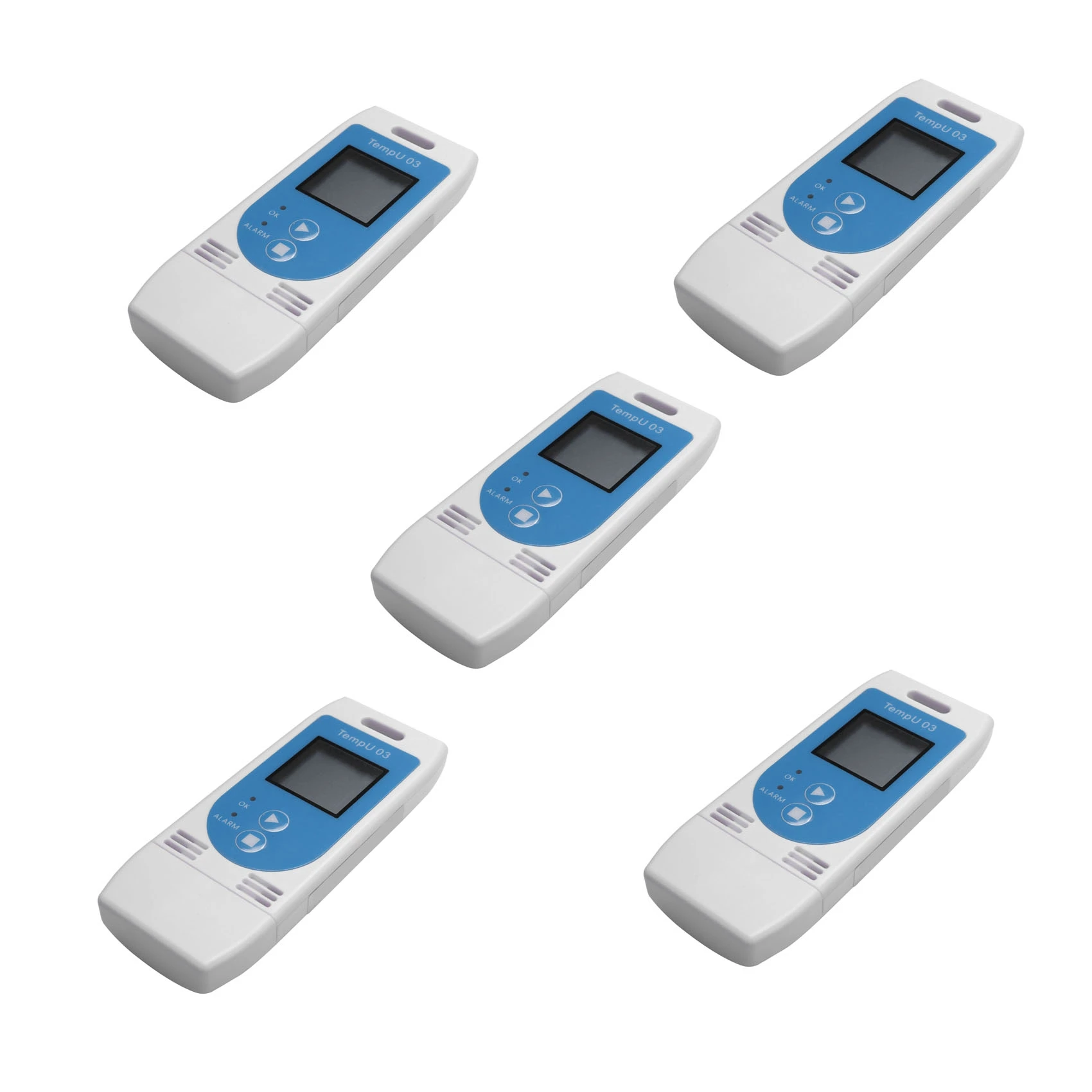 

5X USB Temperature Humidity Data Logger Reusable RH TEMP Data Logger Recorder Humiture Recording Meter