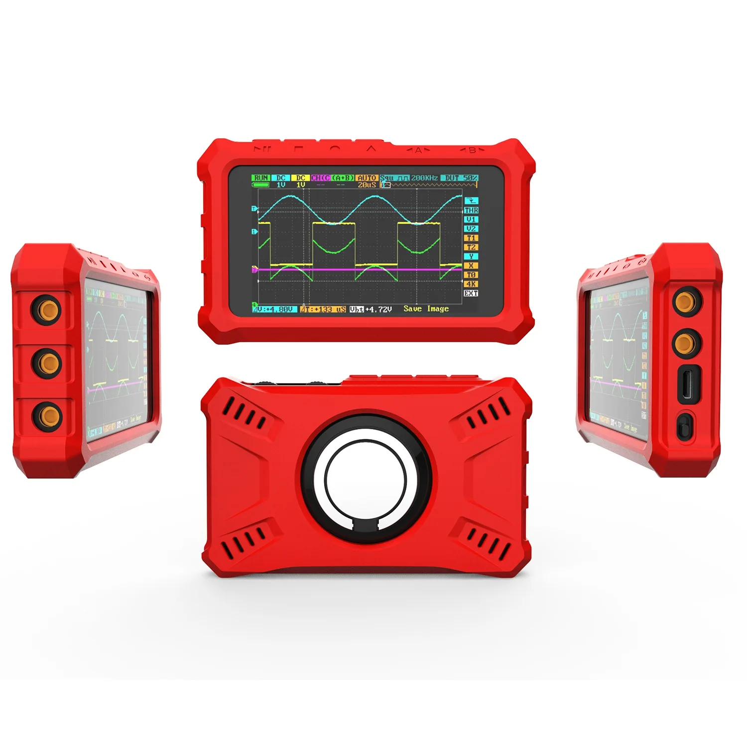 Резиновый защитный чехол для осциллографа Ds213 Dso213 Ds203 Dso230 (красный)