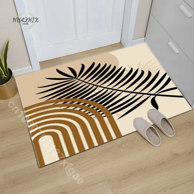 

Abstract Paintings Lines Botanical Carpet Living Room Bedroom Print Sofa Coffee Table Modern Mat Household Modern Washable Rug