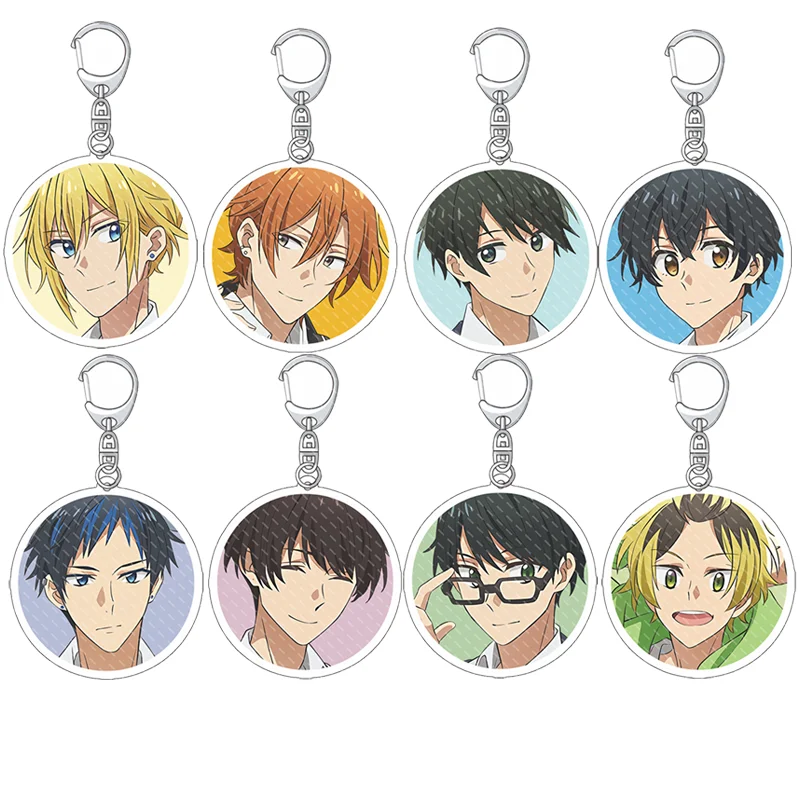 Cute BL Anime Sasaki to Miyano Acrylic Keychain Miyano Yoshikazu Sasaki Shumei Hirano Daiga Figure Bag Pendant Keyring Fans Gift
