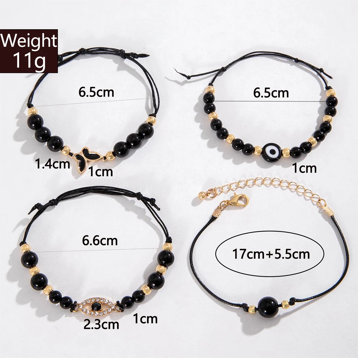 Женские браслеты с бусинами