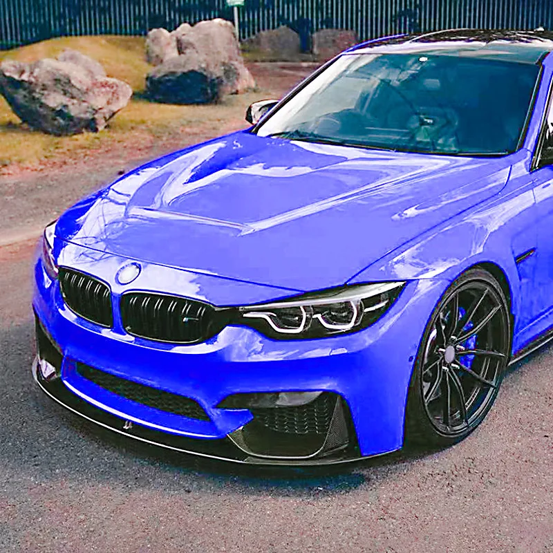 Фото Для BMW 3 серии 4 серии M3 M4 F80 F81 F82 F83 Автомобильный передний бампер, спойлер на подбородок, обновленный внешний обвес, автомобильные детали, аксессуары №5