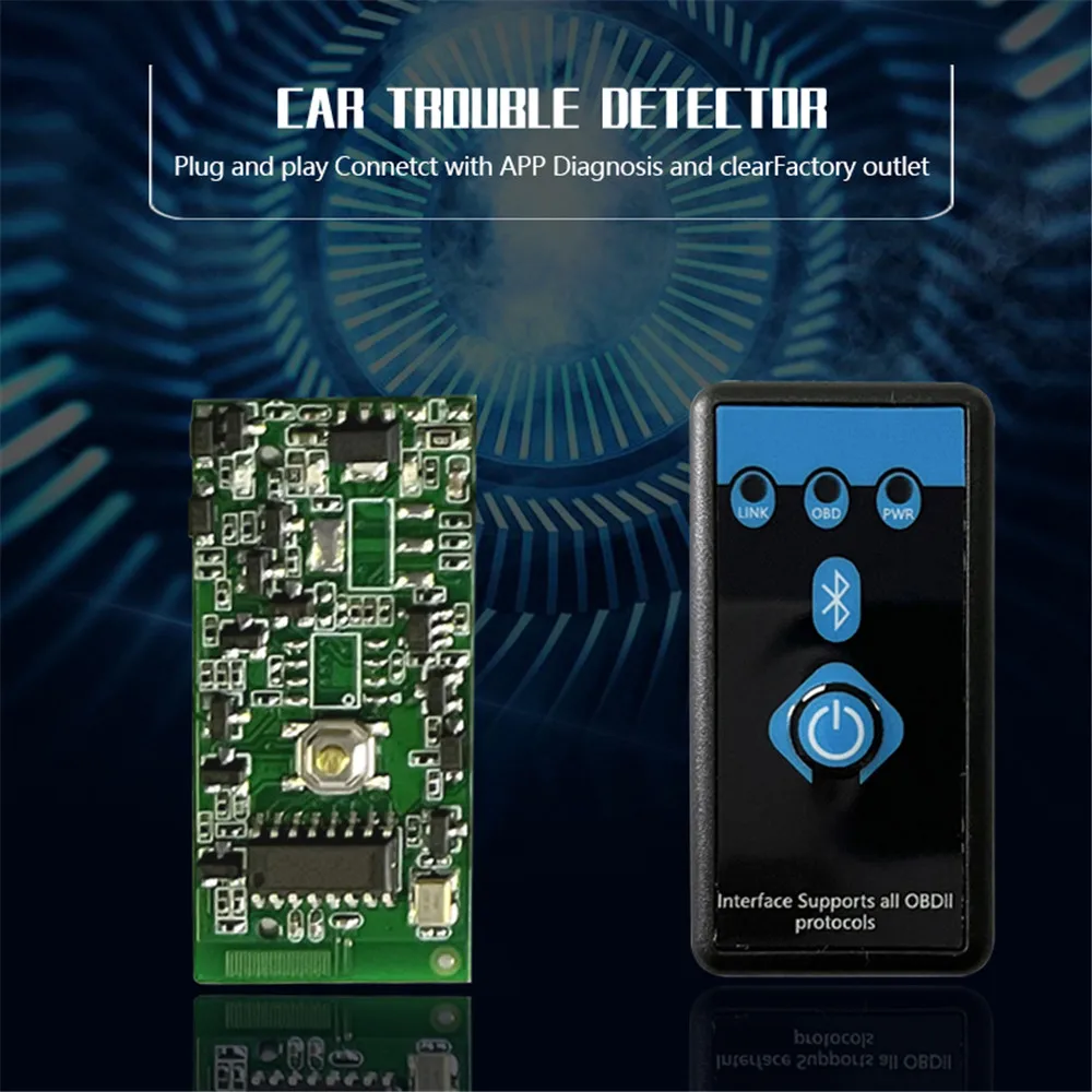 ELM327 V1.5 V2.1 OBD2 Bluetooth 5 1 автомобильный диагностический интерфейс ELM 327 аппаратное