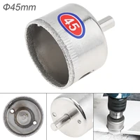 diamond coated core hole saw drill bit kit 45mm 55mm 75mm glass drill hole opener for tile glass ceramic hole saw drilling bit