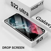 Global Version Original S22 Ultra SmartPhone Android 6 7  6000mAh 16GBRAM 512GBROM 24 48MP Camera Unlocked Mobile Phones