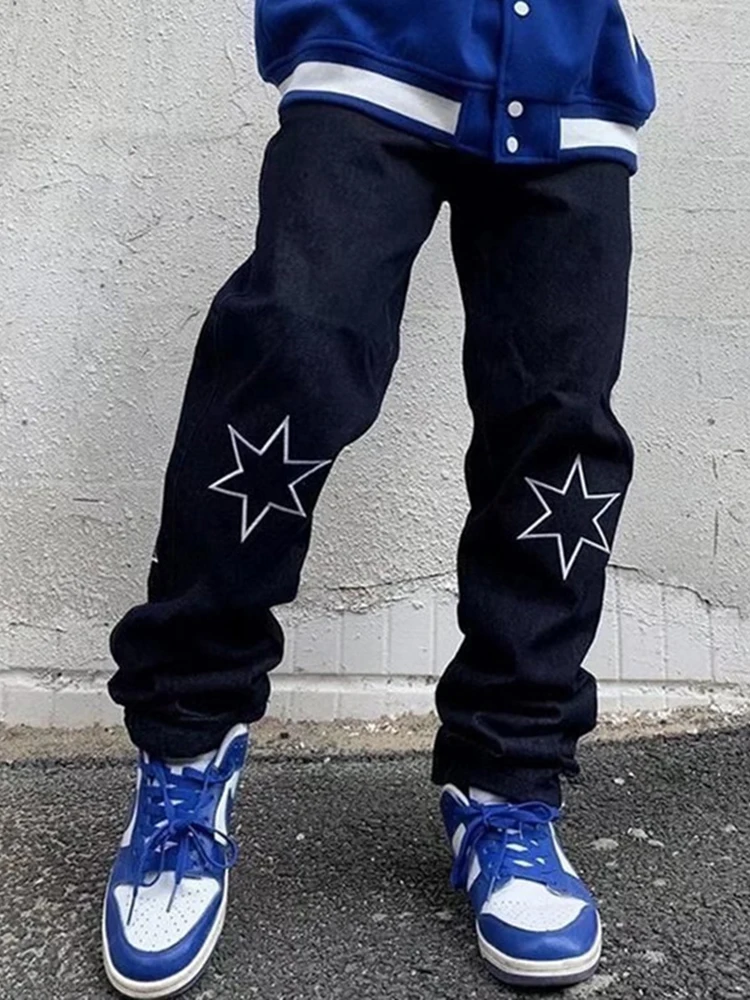 Рисунок 2 - Джинсы Y2k мужские прямые в стиле хип-хоп