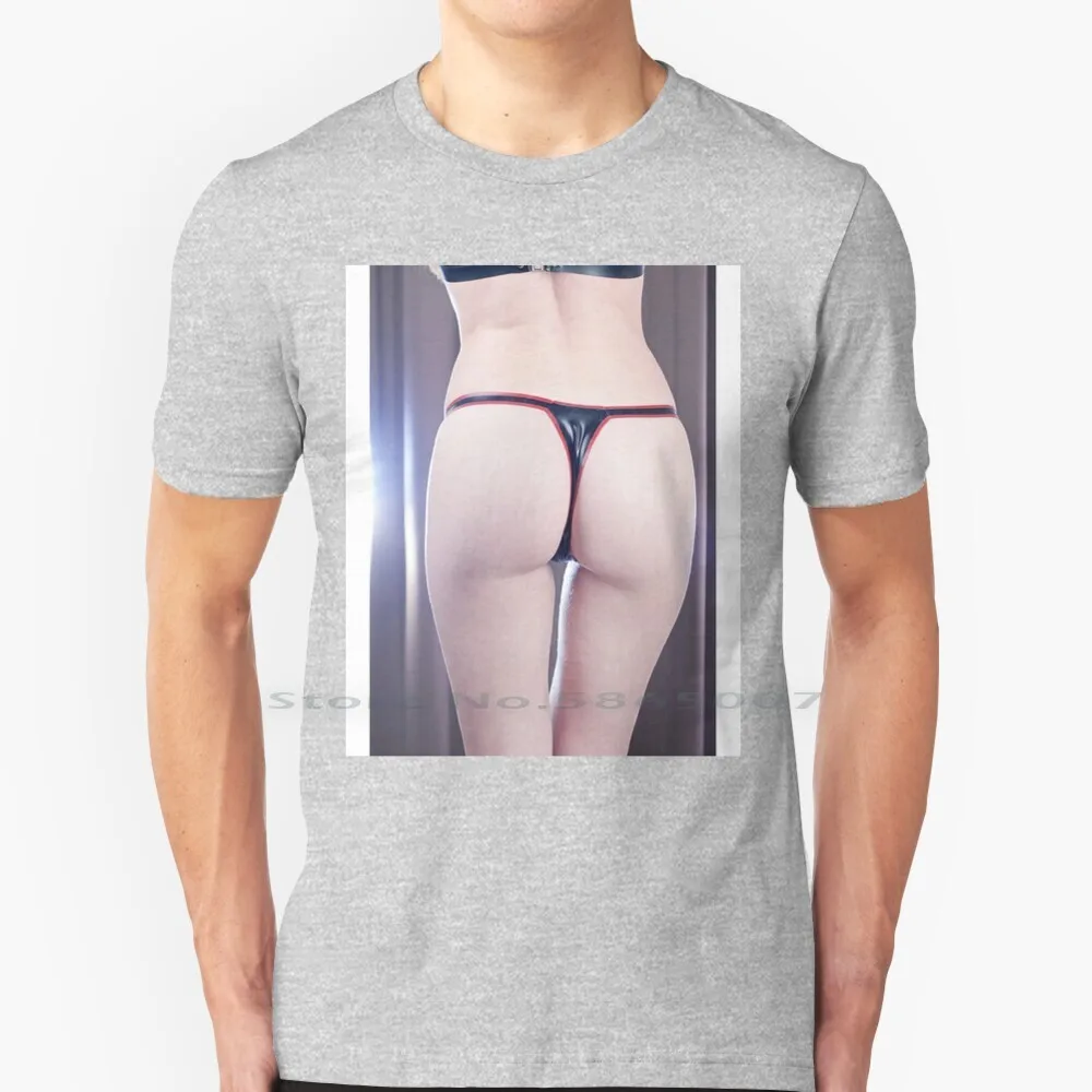 Кудрявые попки в латексе 04 Футболка 100% хлопок сексуальная попка сексуальное