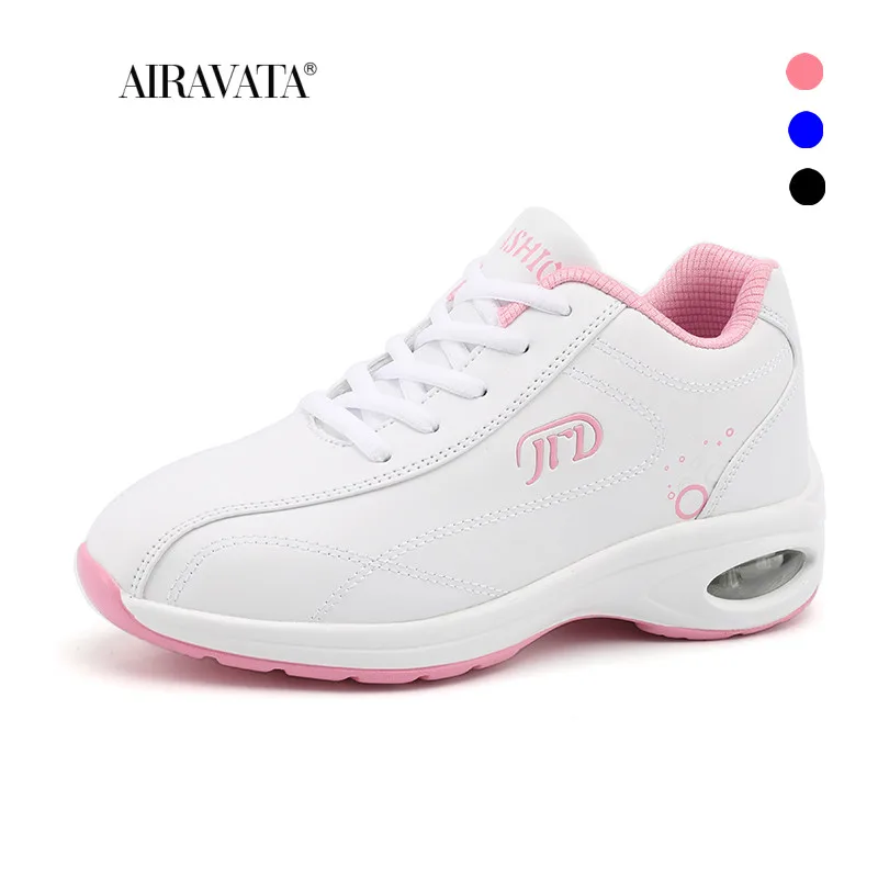 Women Running Shoes Air Cushion Lightweight Tennis Sneakers Increasing Height Casual Dancing Shoes Zapatos De Tenis