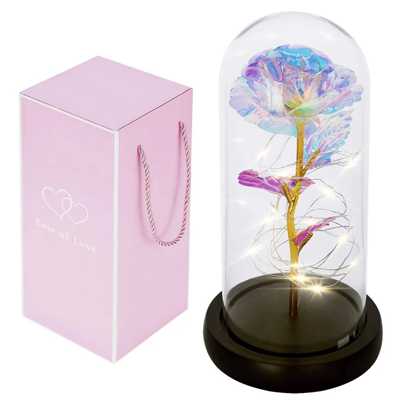

Eternal Rose, Eternal Rose In A Glass,Eternal Rose Light,Birthday Gift For Mom,Gifts For Valentine's Day, Mother's Day