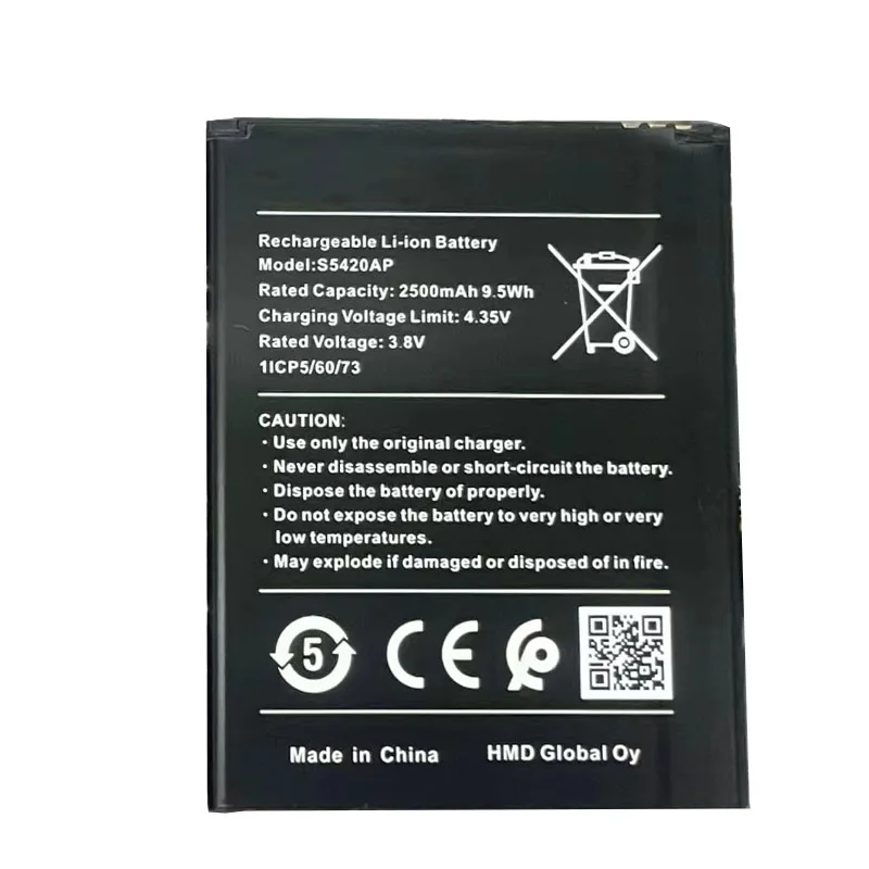 

S5420AP 2500mAh 9.5Wh Repalcement Battery for NOKIA C1 TA1165 TA-1165 S5420AP Smart Phone
