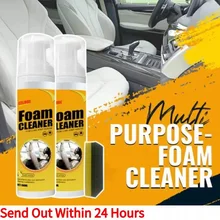 200/100ML Multi-Purpose Foam Cleaner Leather Clean Wash Automoive Car Interior Home Wash Maintenance Surfaces Foam Cleaner