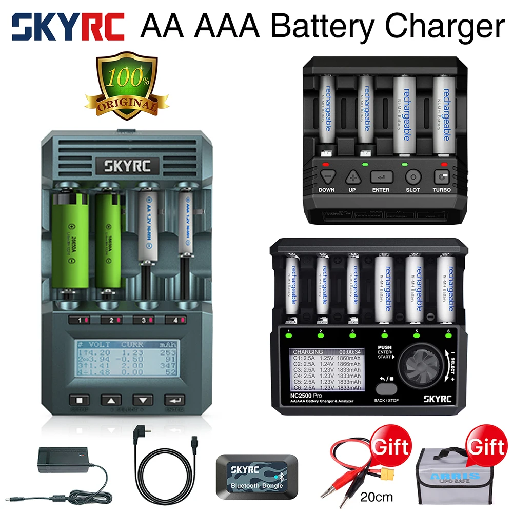 

SKYRC MC3000 зарядное устройство NC2500 Pro NC2200 для AA AAA Nimh универсальное перезаряжаемое