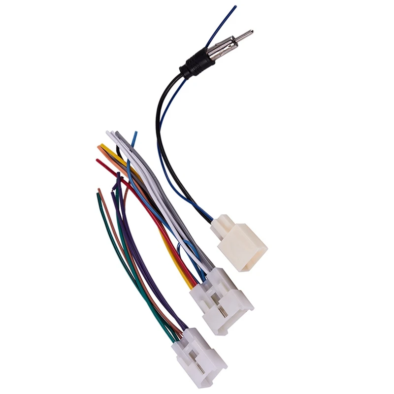 

6X Car Stereo CD DVD Wiring Harness For TOYOTA With Antenna Adapter Cable