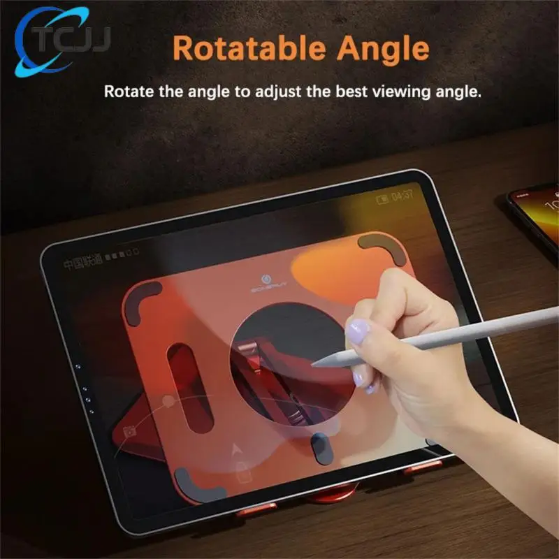 

Складная подставка для ноутбука, регулируемый кронштейн для ноутбука, эргономичный дизайн, нескользящее Силиконовое крепление для ленивых, аксессуары для телефона, поворотный стол