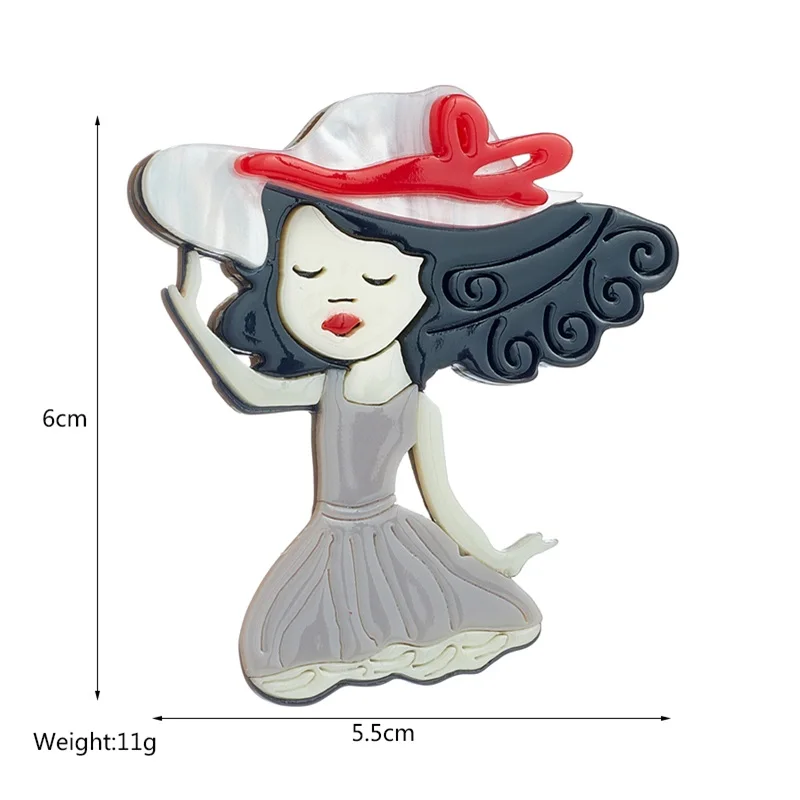 YAOLOGE Акриловые мультяшные броши