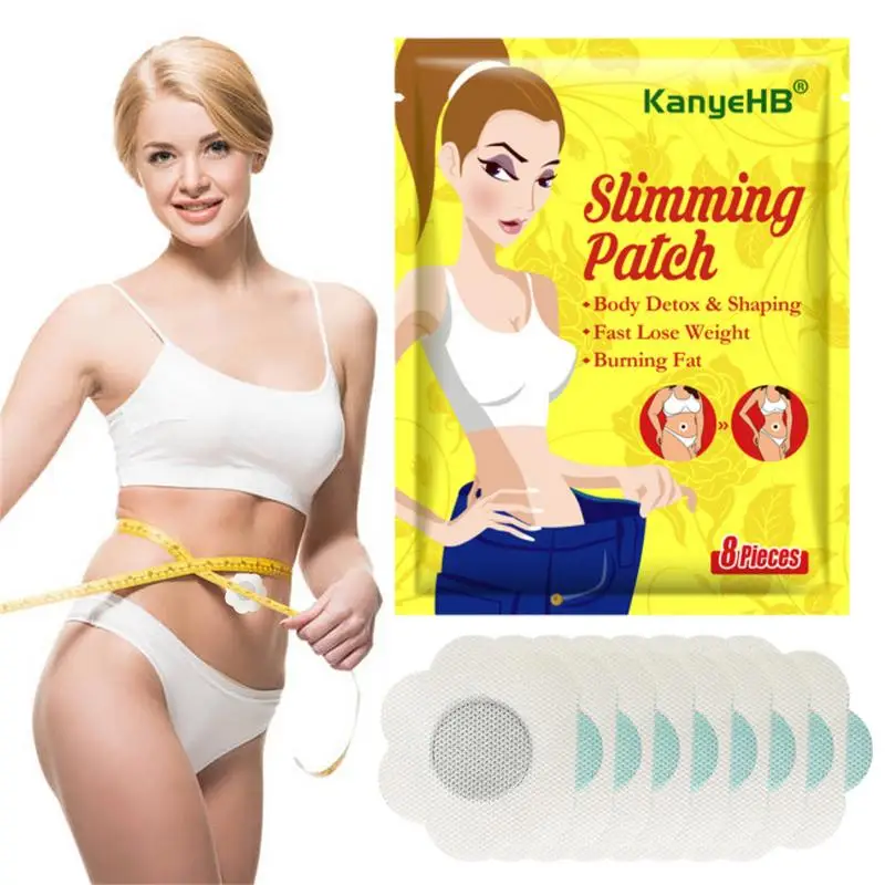 

8pcs Slimming Patch Weight Loss Sticker Slim Patches For Shaping Waist Abdomen Buttock Weight Loss And Body Sculpting Fat Burn