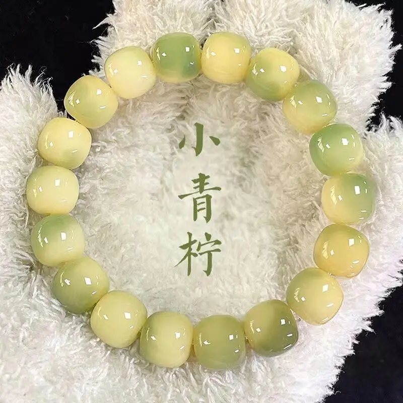

SNQP Yin Skin Bodhi Zi Hand String Female Finger Wrapping Soft Wen Playing Root Buddha Beads Holding Male Plate Bracelet Gifts