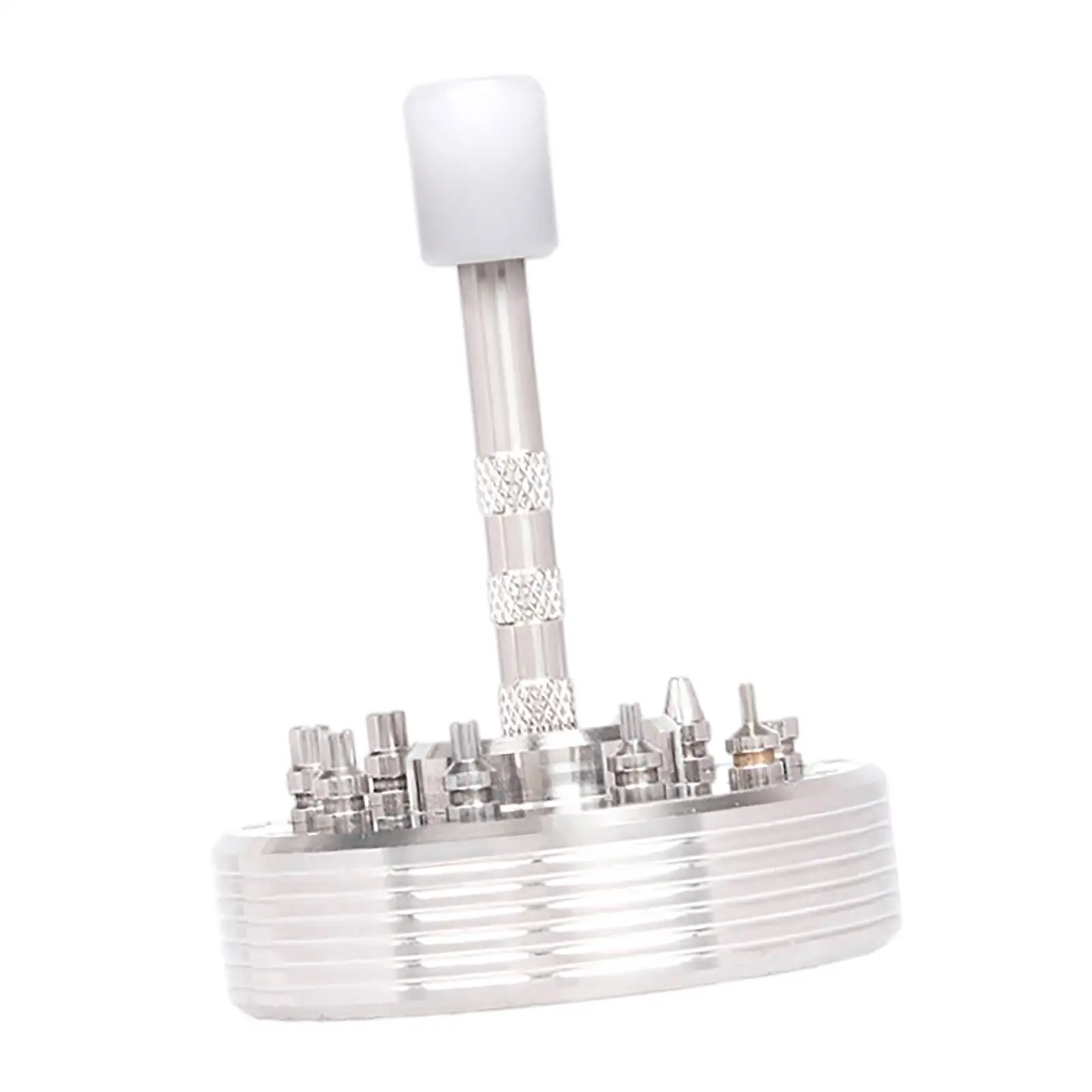 

Stainless Steel Watch Hand Presser Tool 9 Hole Watch Needle Loading Machine Watch Hand Fitting for Repairing Watches Maintenance