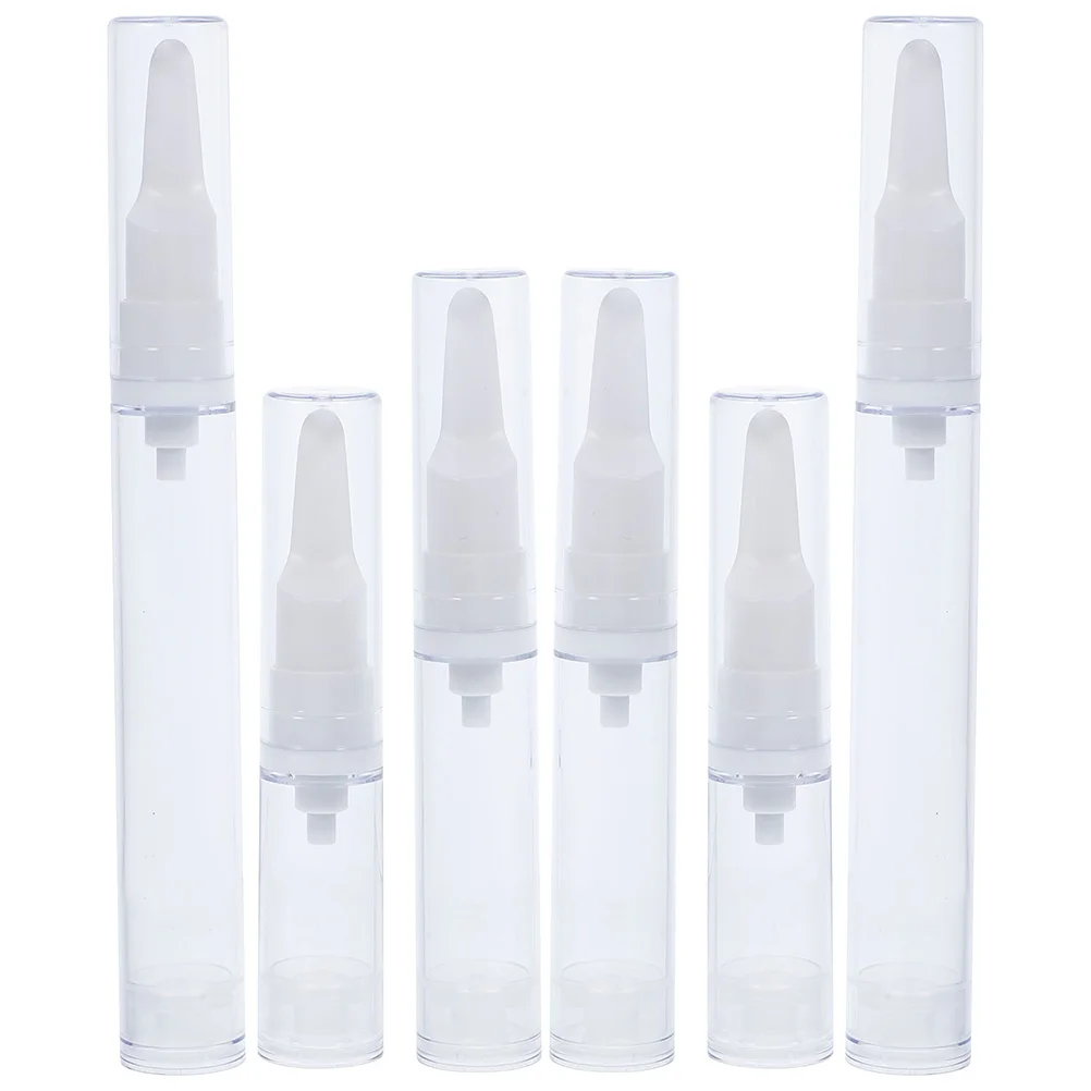 

6 pcs Airless Pump Bottles For Travels For Travel Empty Refillable Small Travel Plastic For Travels Refillable Small Travel