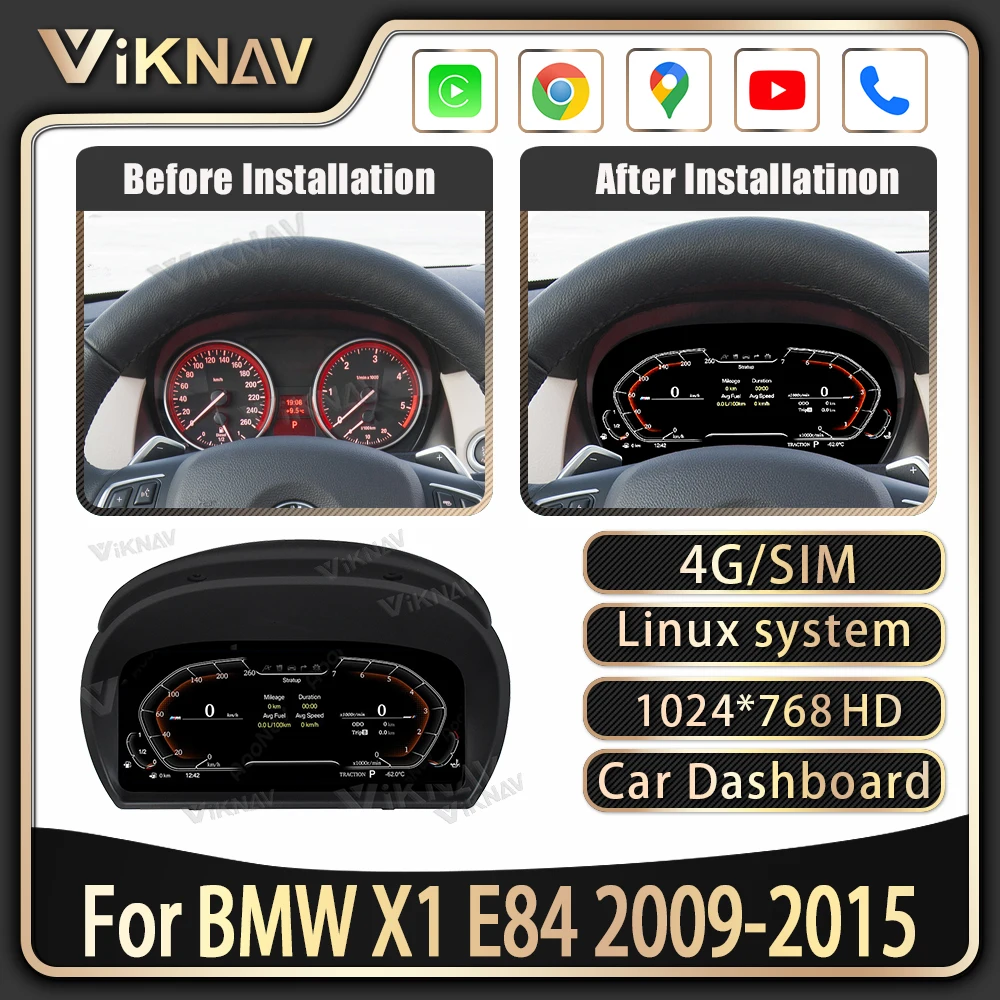 

Спидометр Linux для BMW X1 E84 2009-2015, с вертикальным экраном 12,3 дюйма