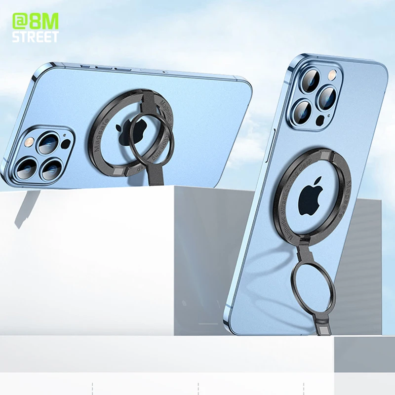 

Luxury Metal Magnetic Finger Ring Holder Mobile Phone Socket For iphone Phones Bracket Portable Rotation Stand Phone Accessories