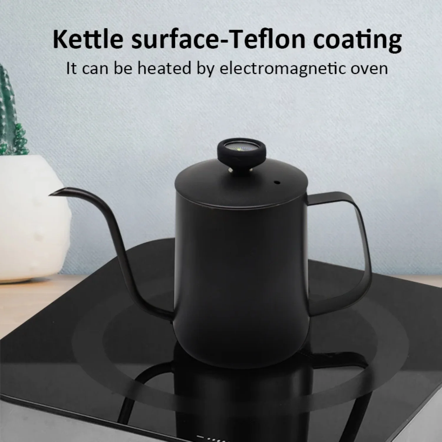 350 мл капельный чайник кофейник для чая с термометром антипригарное покрытие