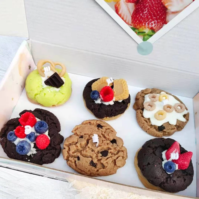 Конфетные печенья торты ароматерапия свечи фрукты печенье соевый воск