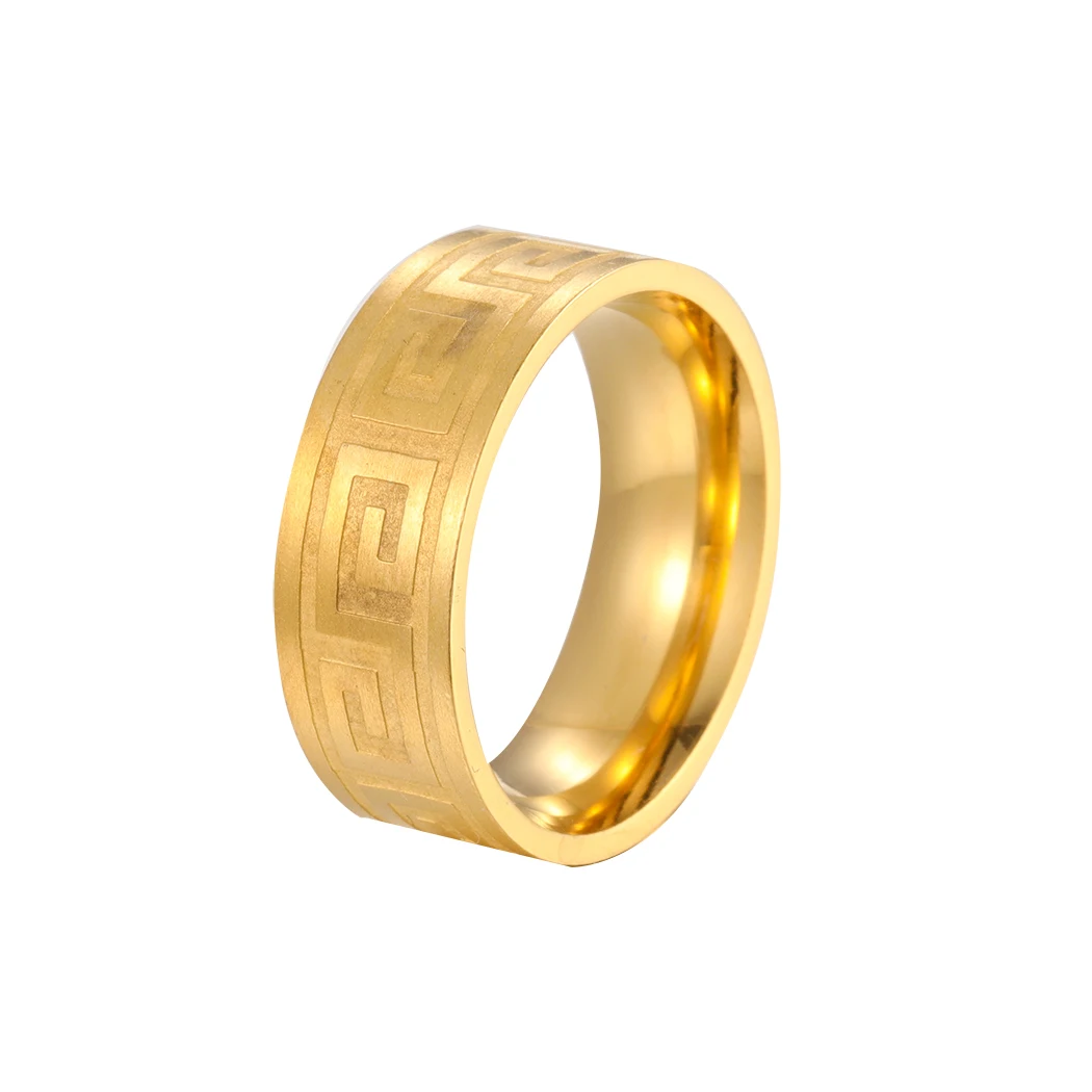 Todorova винтажные греческие кольца из нержавеющей стали для мужчин и женщин Изящные