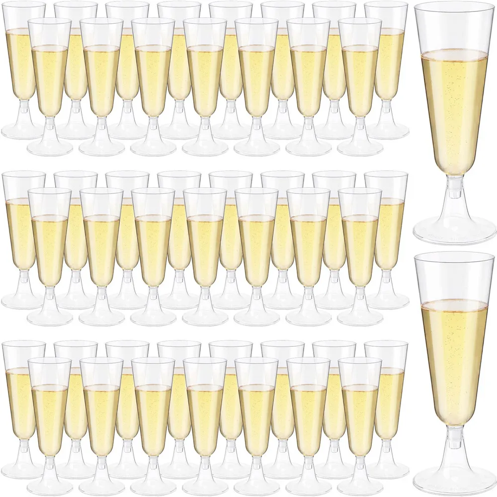 

Винные стаканы для шампанского, свадебные чашки для шампанского, пластиковые флейты, одноразовые бокалы для поднятия тоста, Коктейльные бокалы для шампанского, 30 шт.