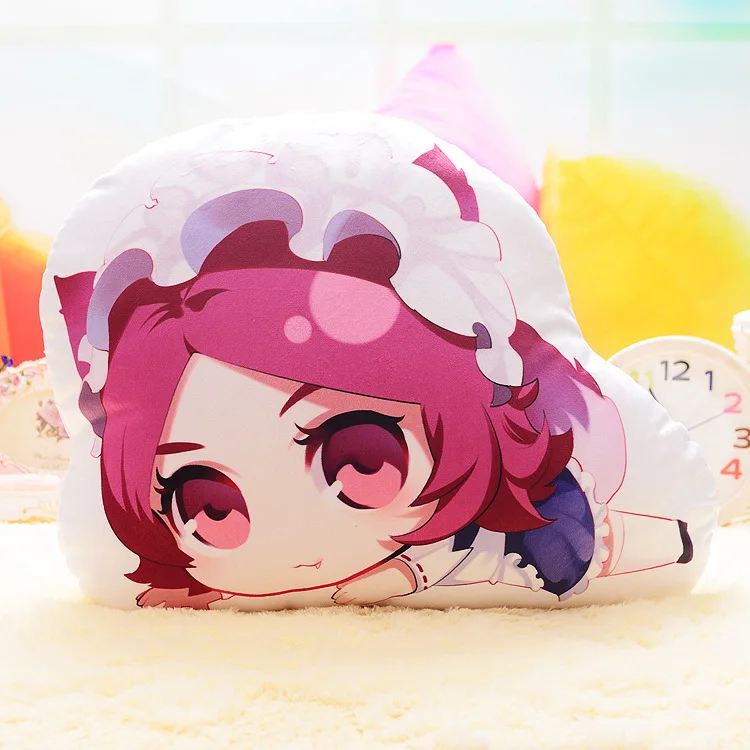 

20/35/45cm Honor of Kings Chocolate Wang Zhaojun Rihaku Game Soft Plush Filled Pillow Sofa Cushion Decoration Gifts for Friends